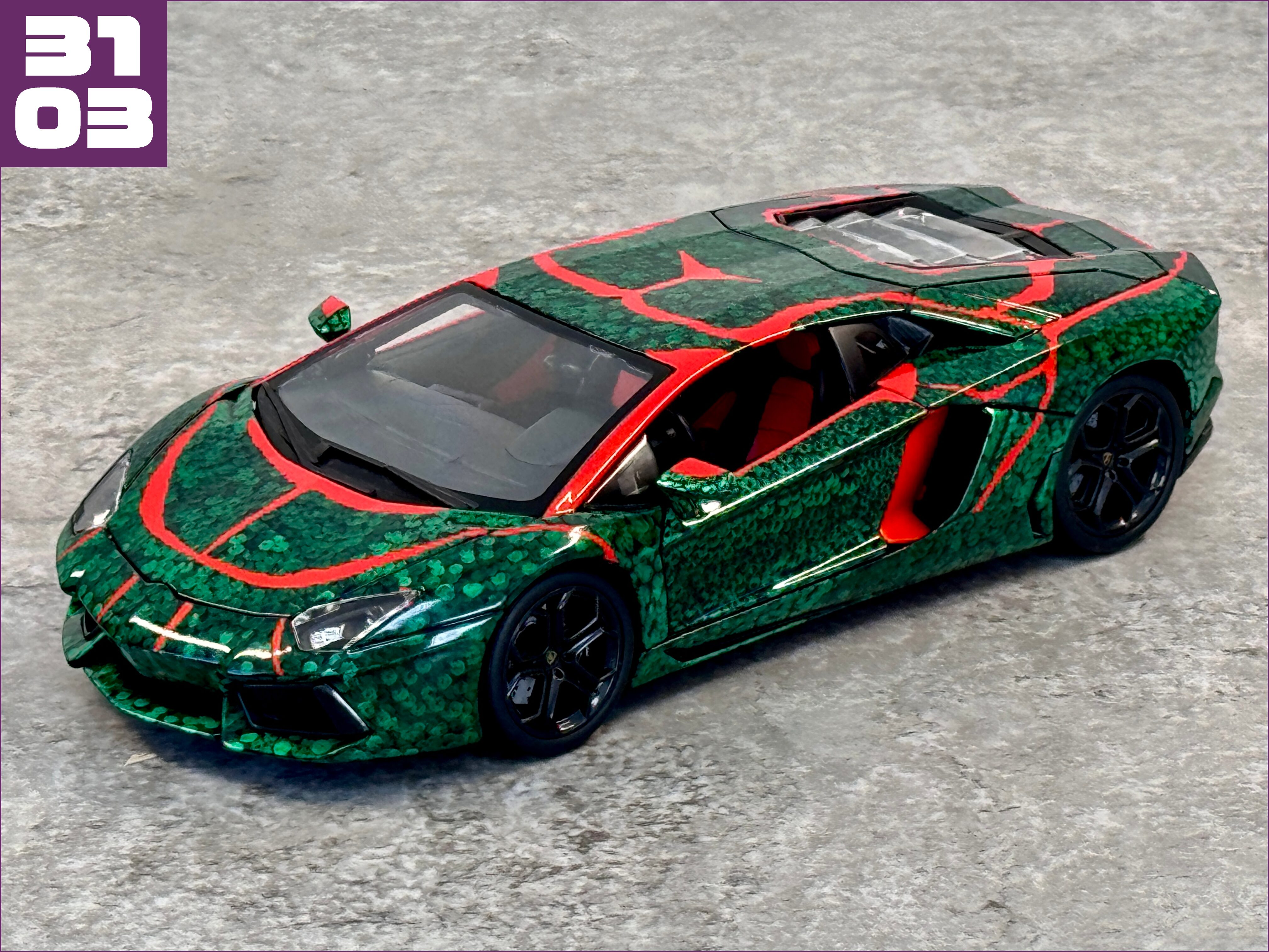 アヴェンタドール アカスジキンカメムシ塗装 - 夢づくり工房 SAKAI